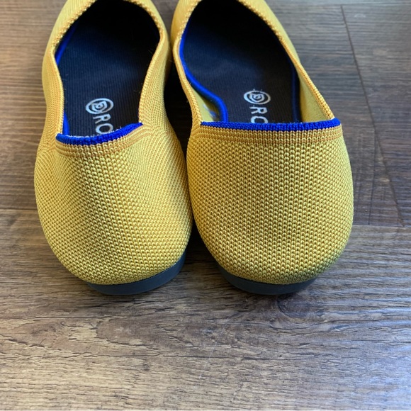 Rothy's The Point Marigold Fabric Pointy Toe Ballet Flats Women's 7.5 runs small - Picture 5 of 6